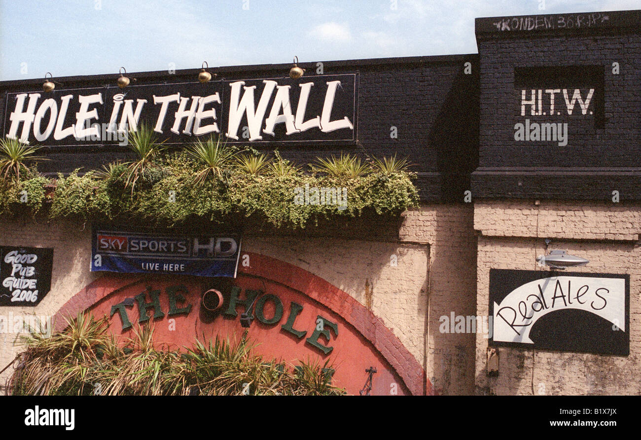 Exterior of the Hole in the Wall pub Waterloo Stock Photo Alamy
