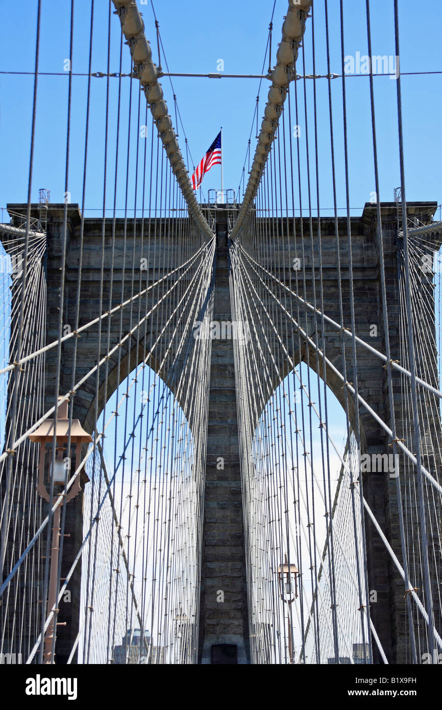 Brooklyn bridge - New York City, USA Stock Photo