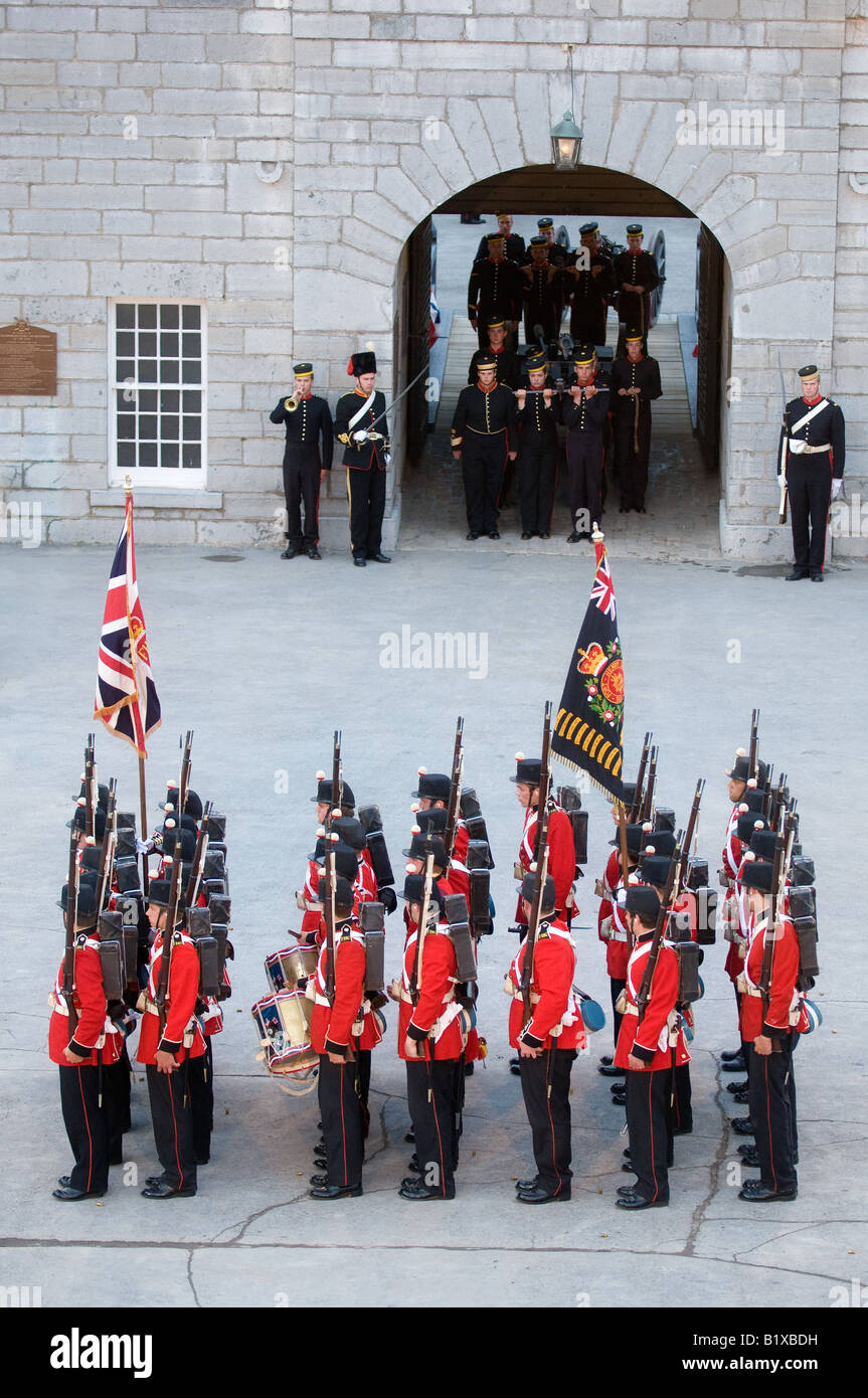 Fort Henry in Kingston, Ontario, Canada, is both a museum and a spectacular historic site. Stock Photo