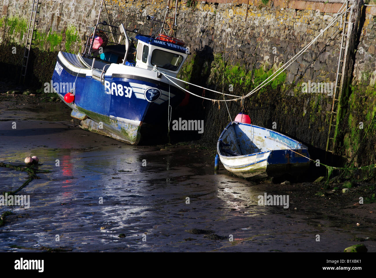 Scottish Fishing Boats, Whithorn Harbor Stock Photo Alamy