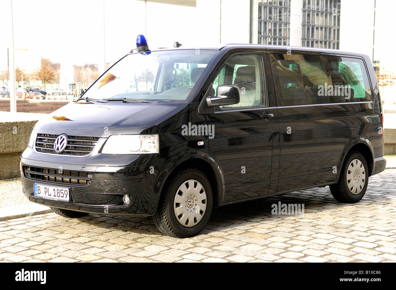 black volkswagen german police van berlin government deutschland travel  tourism vehicle editorial colour Stock Photo - Alamy