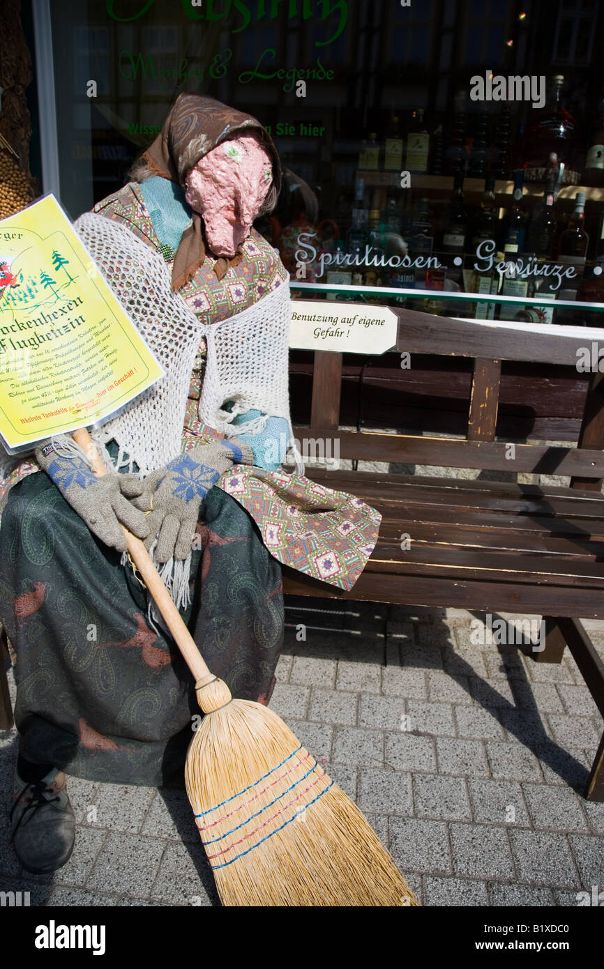 A witch in Wernigerode, Germany Benutzung auf eigene Gefahr Stock Photo