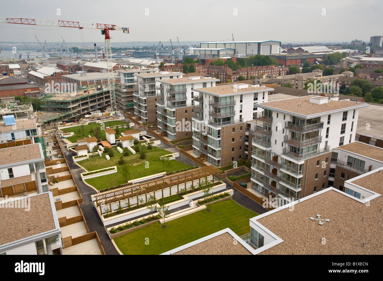 Admiralty Quarter Residential Development Portsmouth Stock Photo Alamy