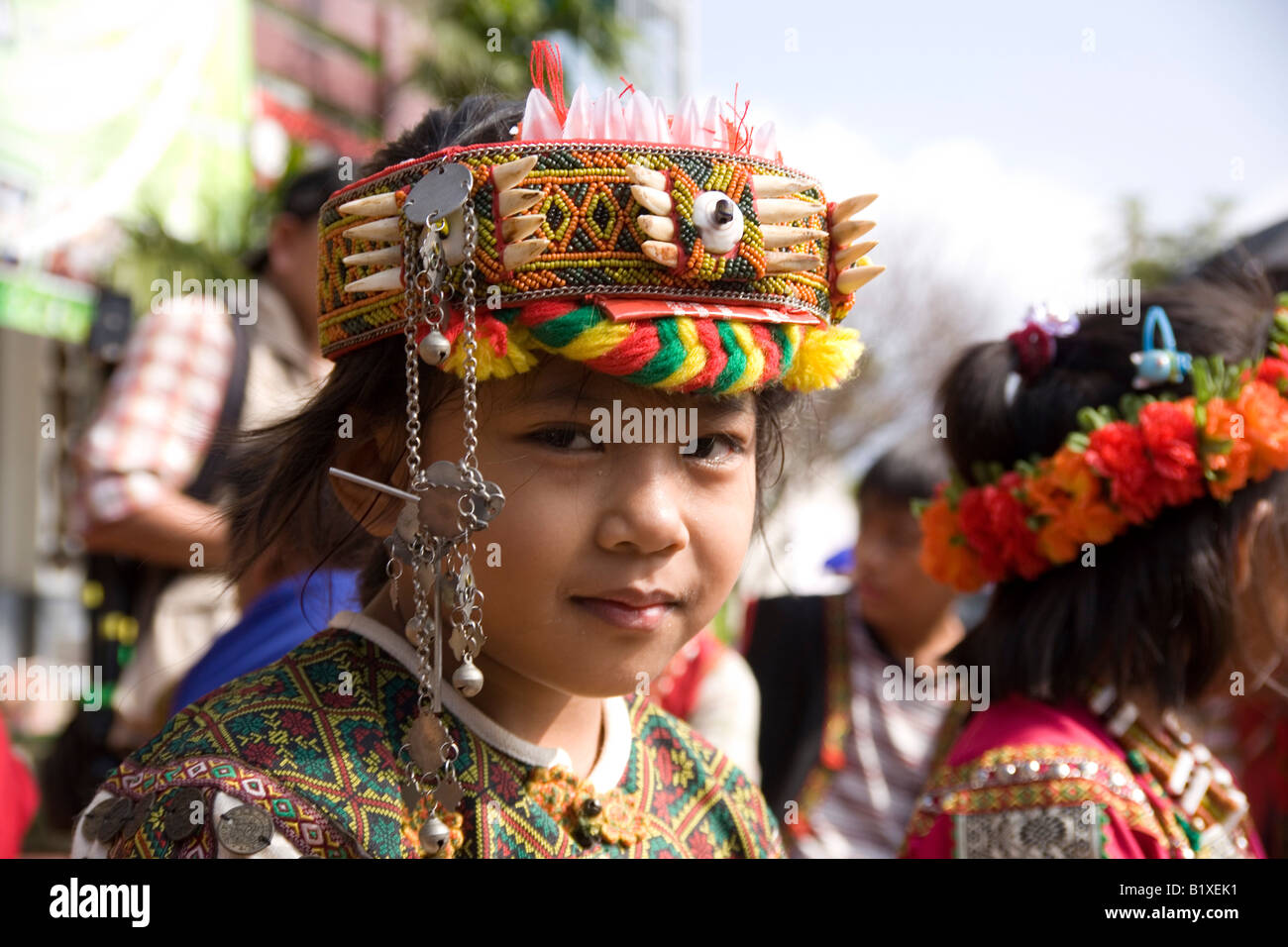 Child at Traditional wedding of the Rukai tribal indigenous people of ...
