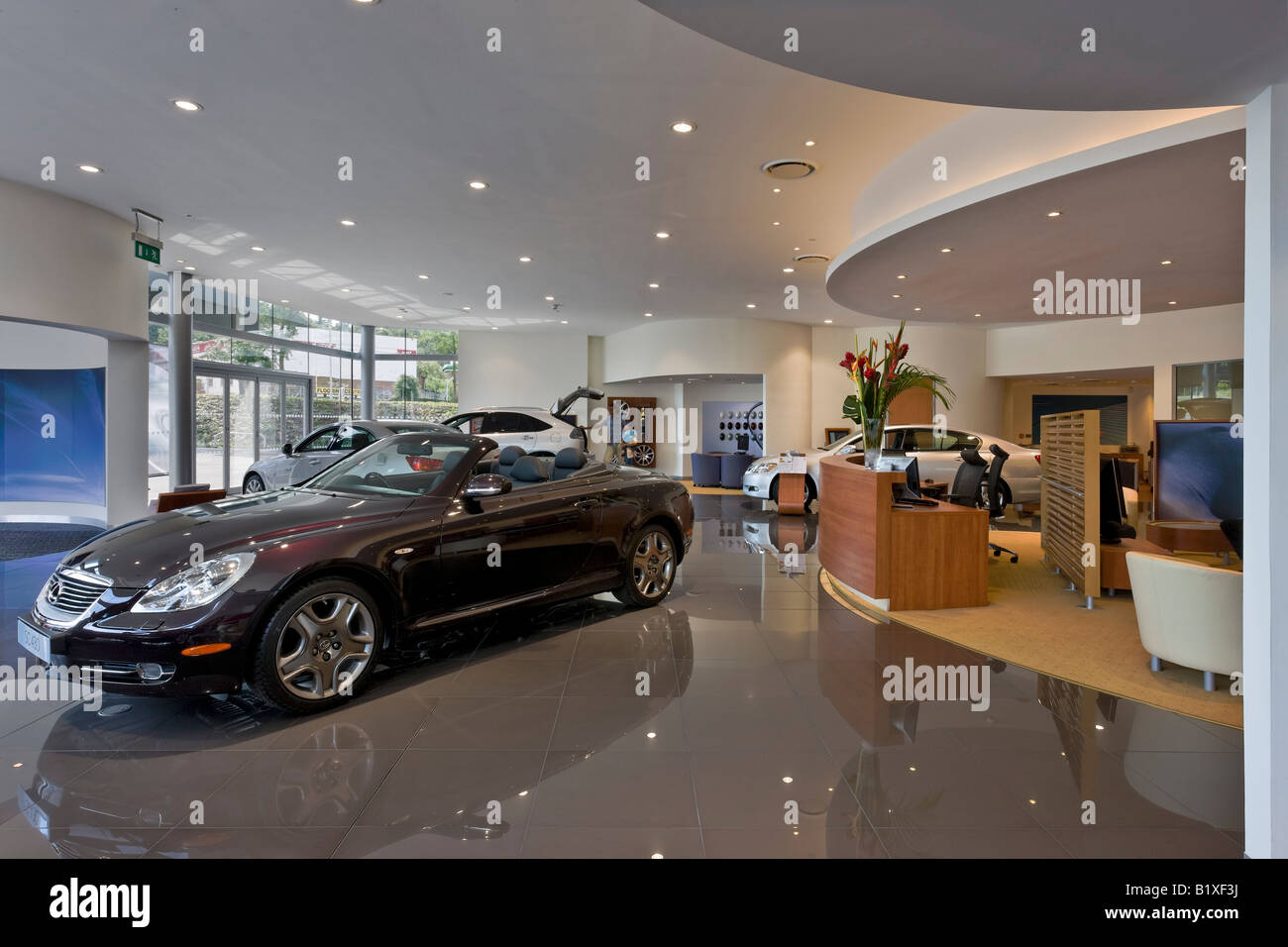 Lexus Car Showroom Stock Photo