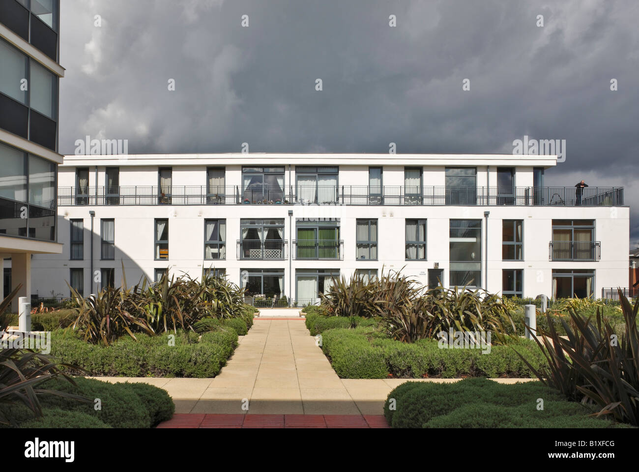 Fox Lane Apartments Chertsey Stock Photo Alamy