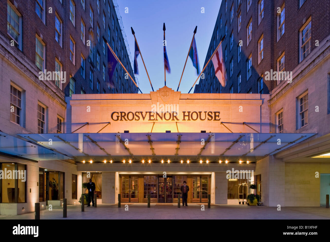 Marriott Grosvenor House Hotel Stock Photo