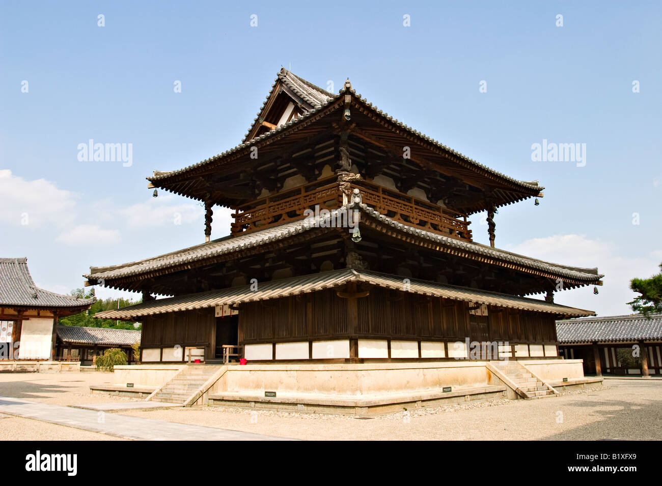 Horyu-ji Temple, Nara, Japan, Asia Stock Photo