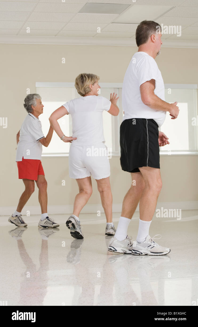 Rear view of group of seniors hi-res stock photography and images - Alamy
