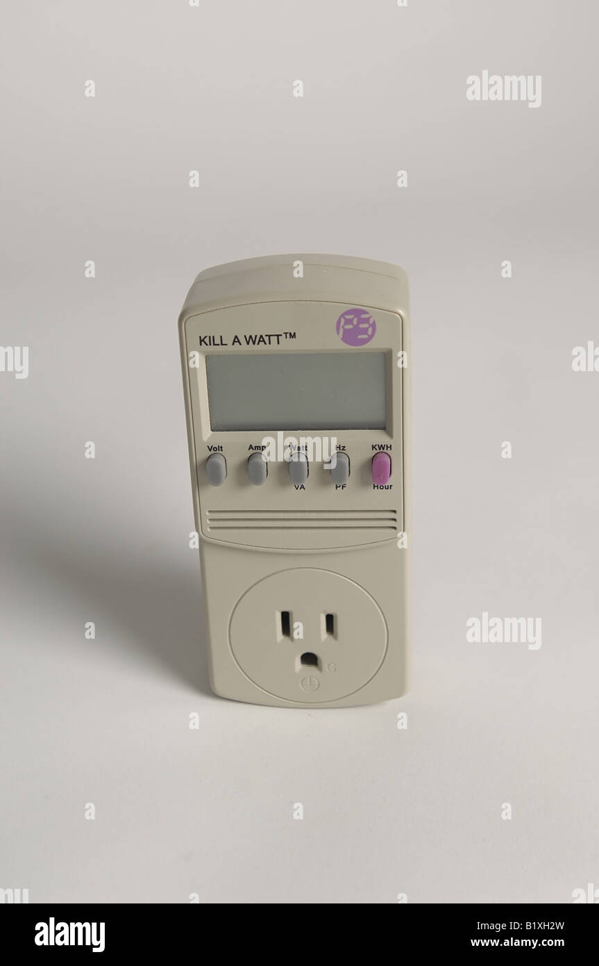 tool to monitor electricity usage and calculate the cost Stock Photo