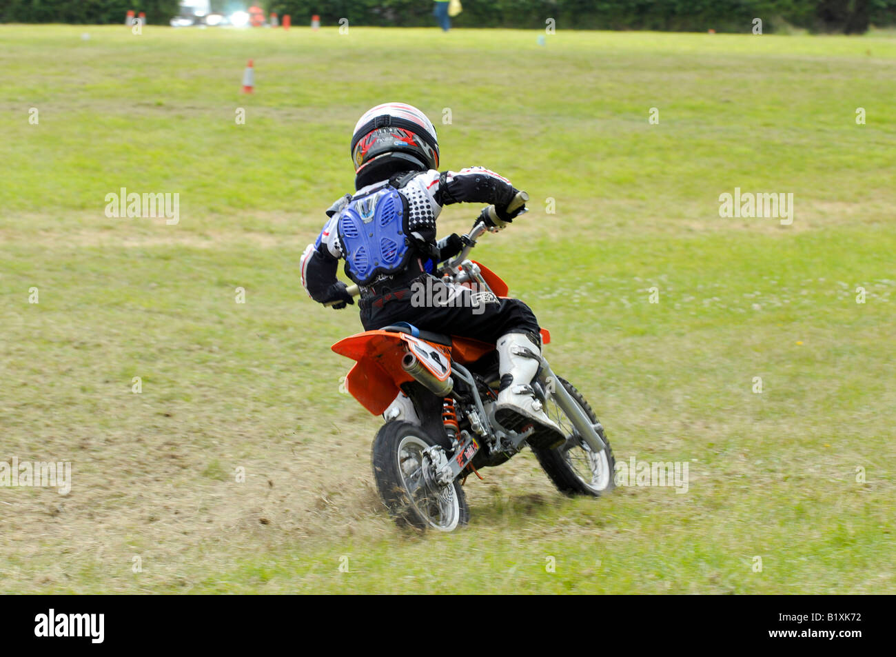 grasstrack racing child Stock Photo - Alamy