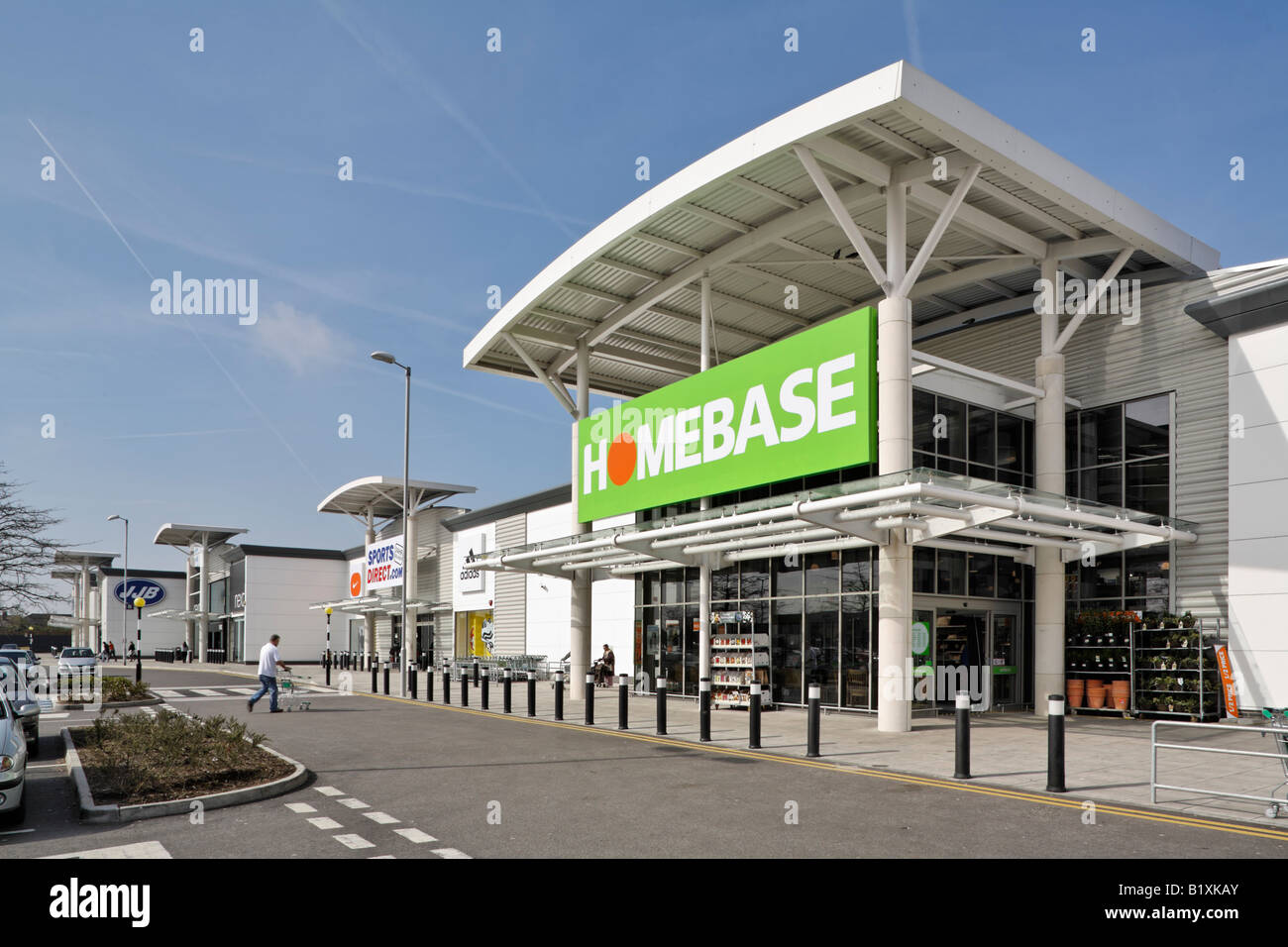 Lombardy Retail Park Hayes Middlesex Stock Photo