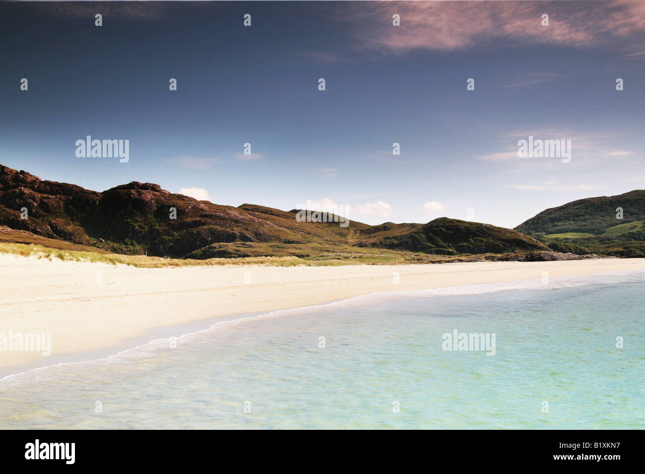 beach at Sanna Bay, Scotland Stock Photo