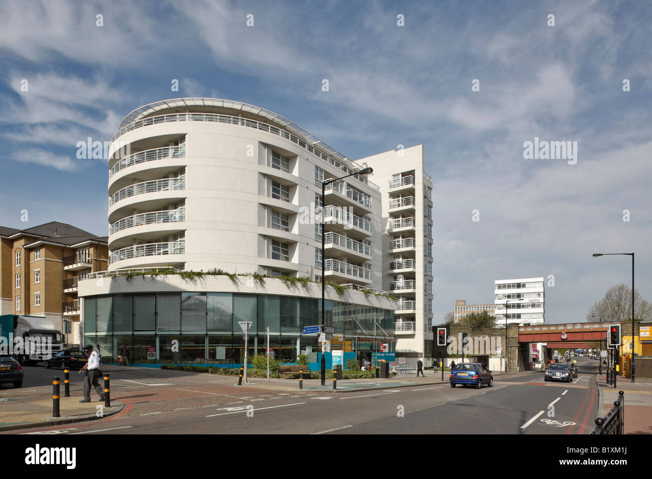Modern apartment building mall hires stock photography and images Alamy