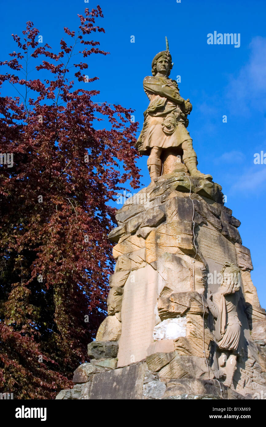 Black Watch Memorial in Aberfeldy, Scotland Stock Photo