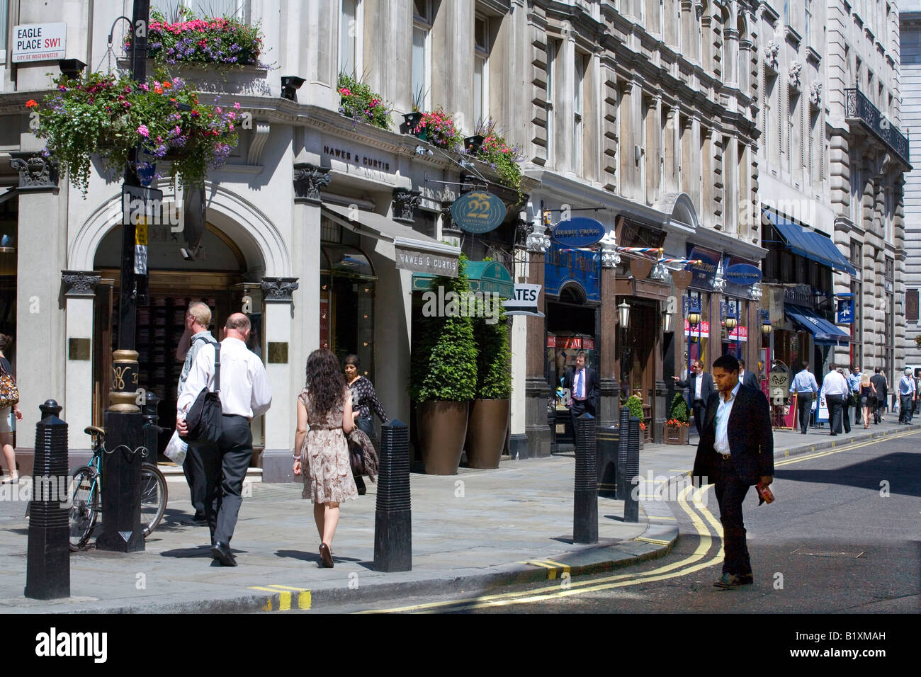 Jermyn Street in London Stock Photo