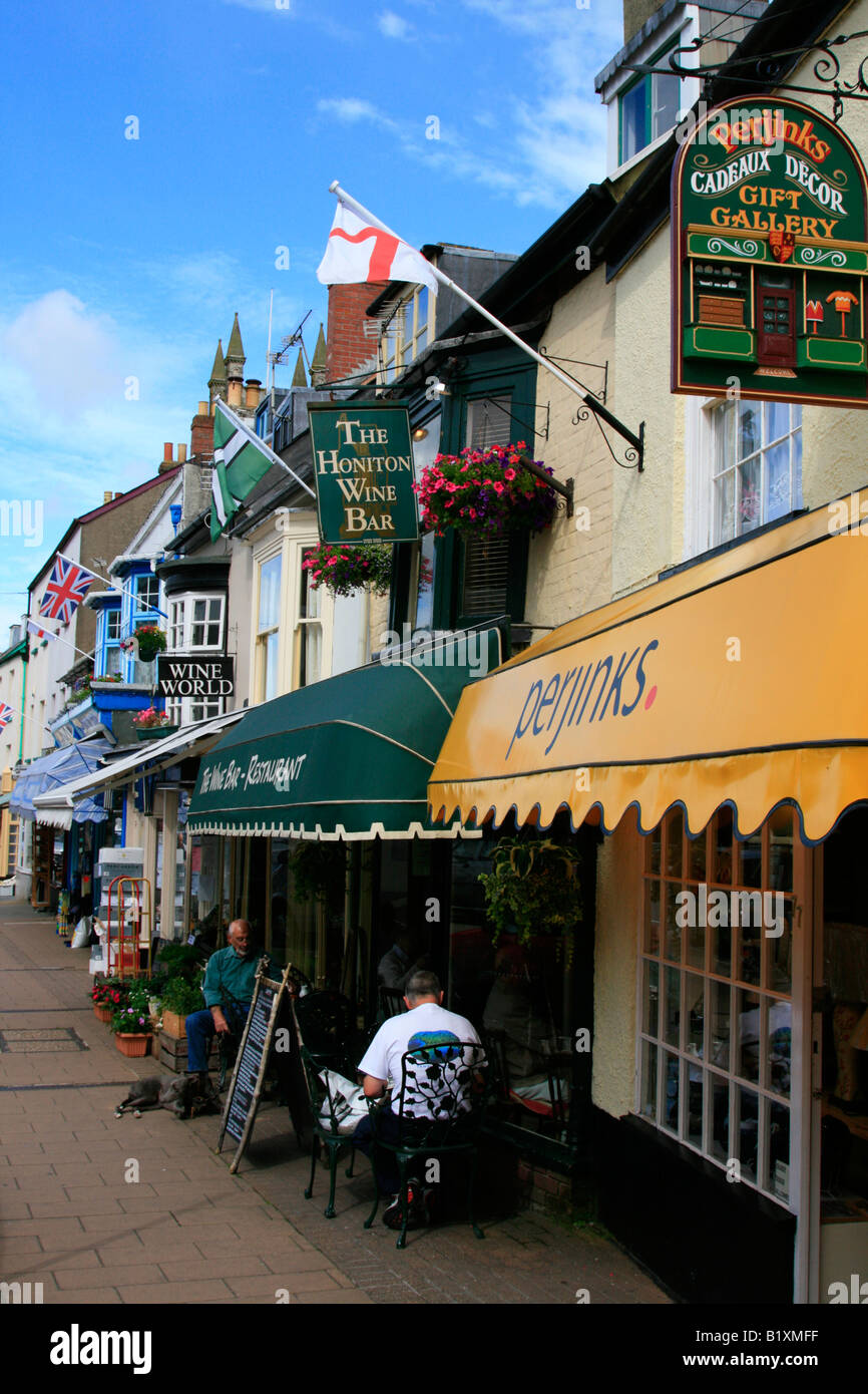 honiton town centre high street shops east devon england uk gb Stock Photo Alamy