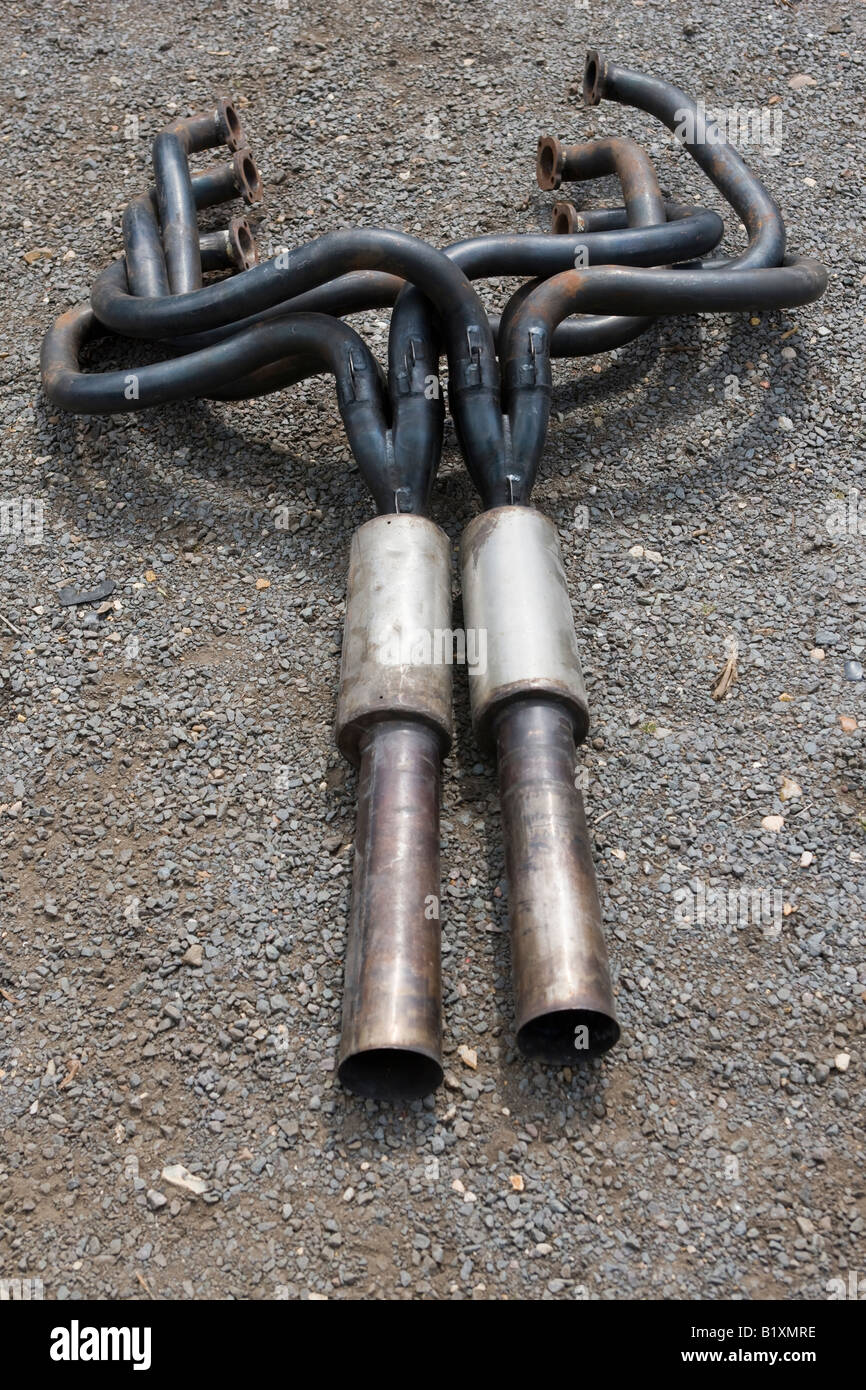 Exhaust Pipe System from Ford GT40 PO1085 Classic Sports Car Stock