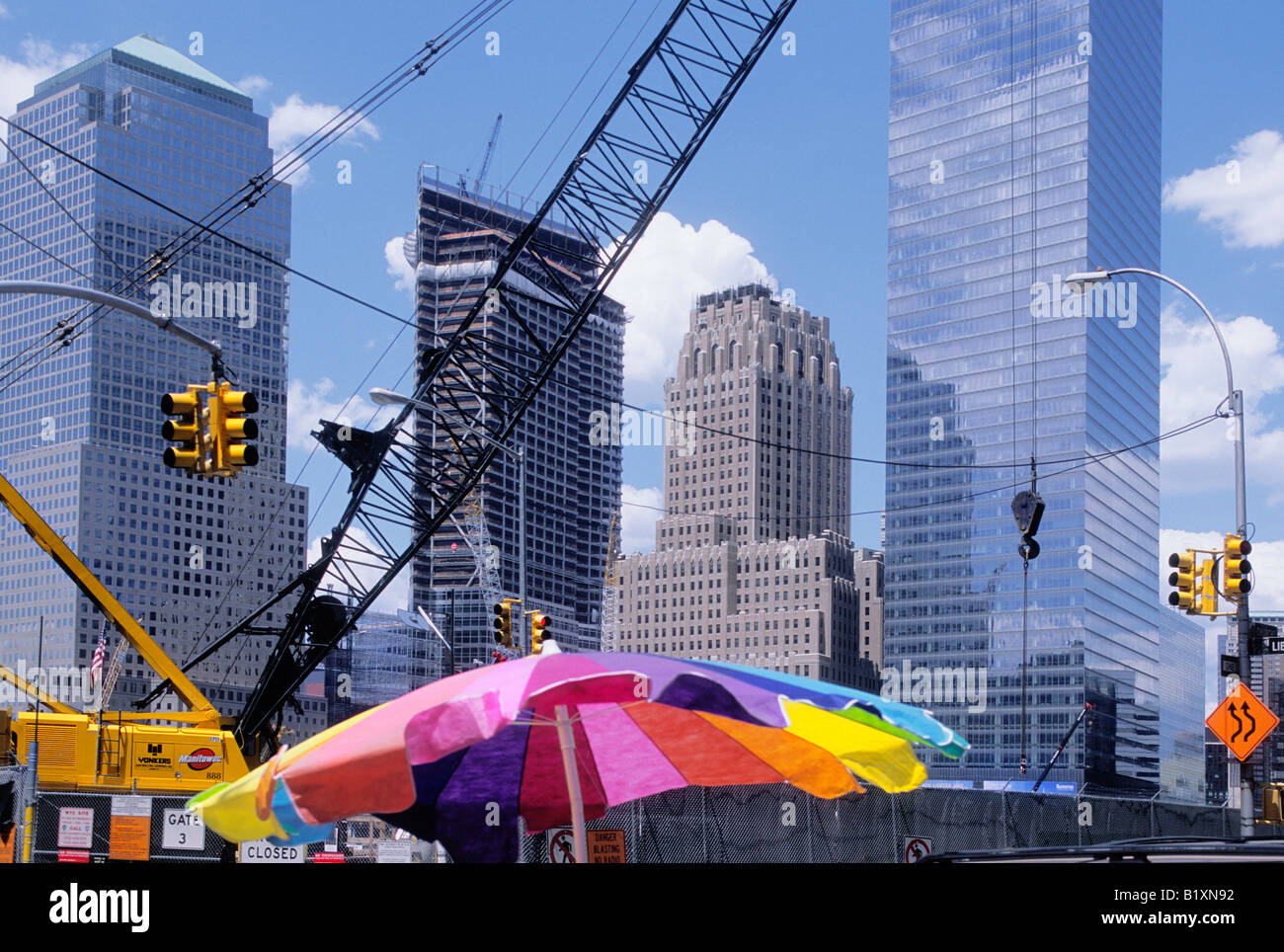 USA New York City Site of the World Trade Center Ground Zero Stock ...