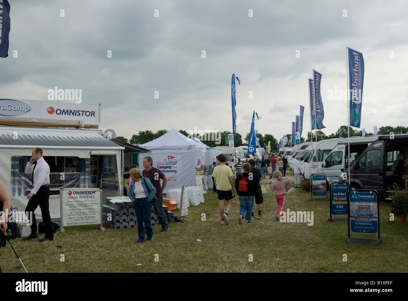 The motorhome and RUV show at the racecourse Stratford upon Avon, Warwickshire, England, UK. Stock Photo