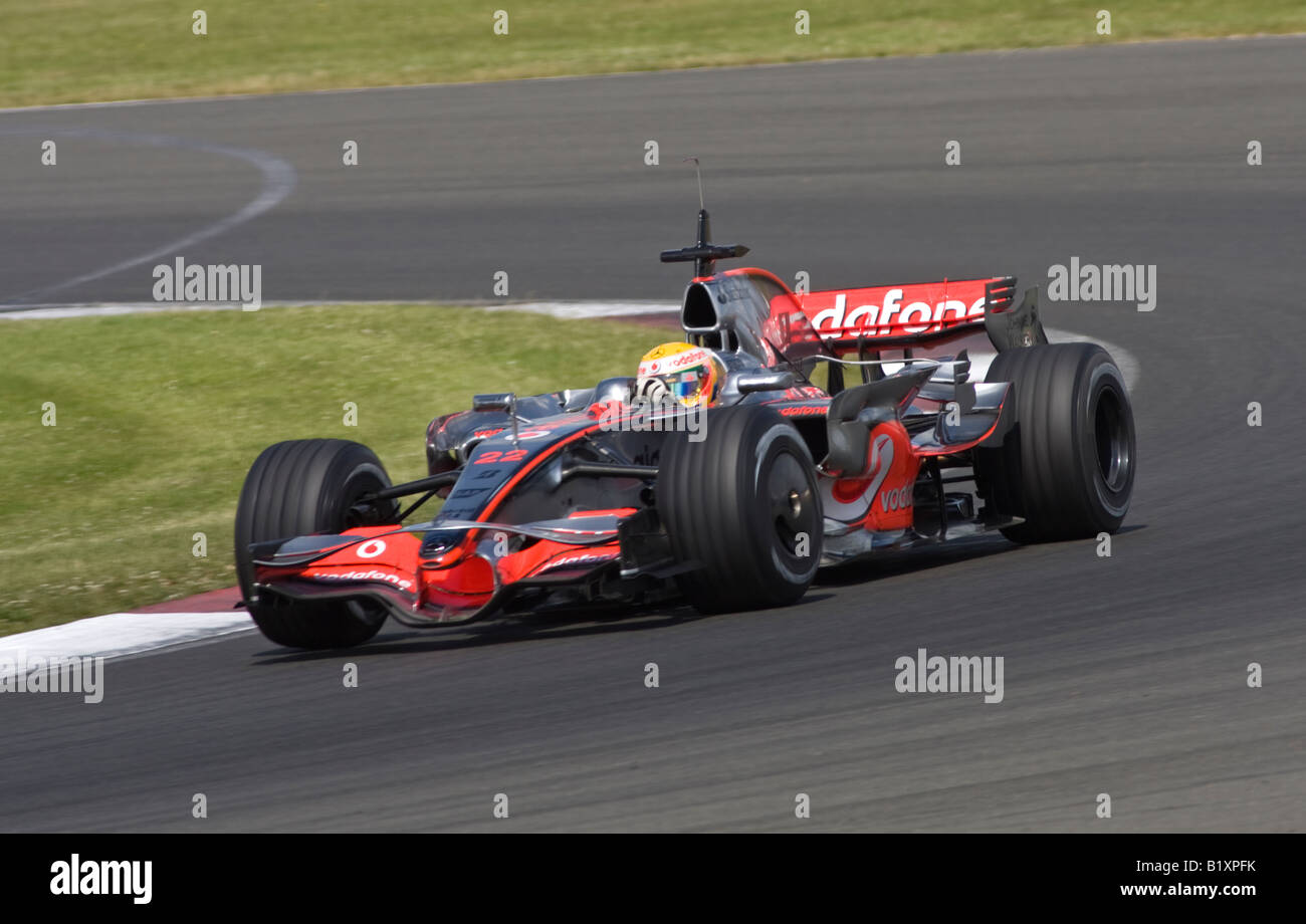 Lewis Hamilton in the Vodafone Mclaren Mercedes f1 racing ...