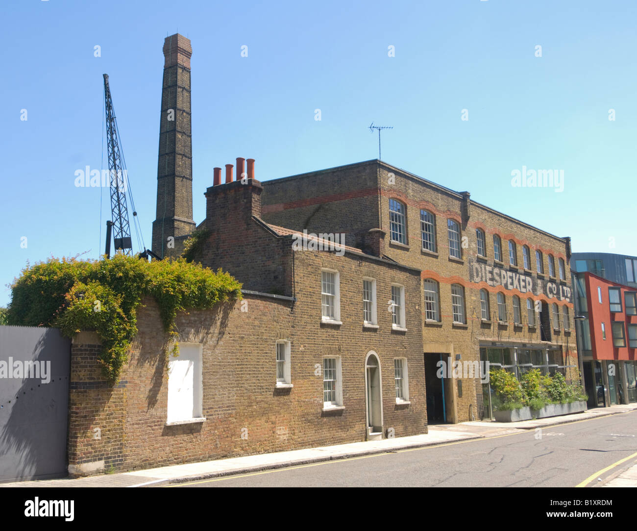 Old Diespeker factory converted into offices Graham Street Islington