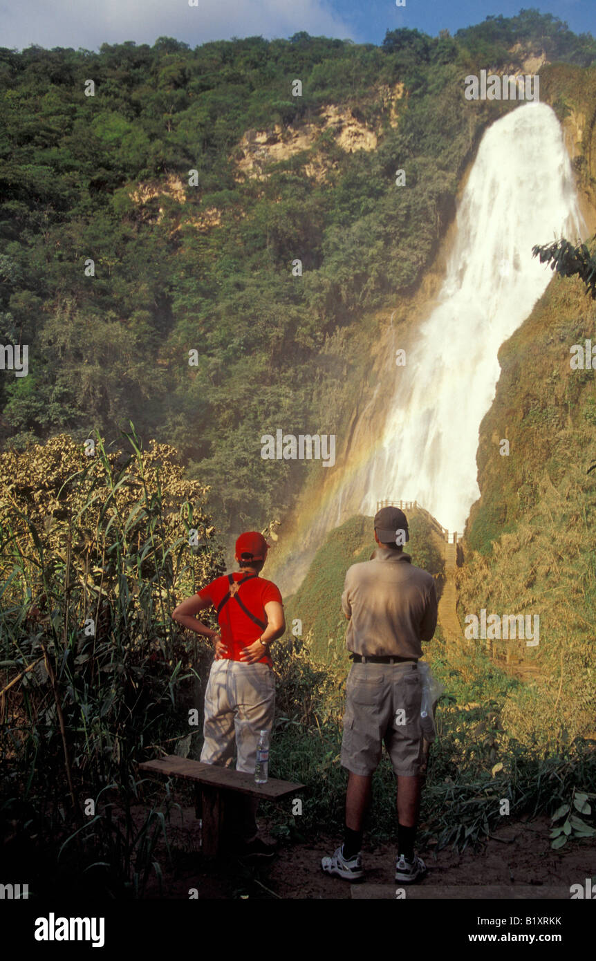 Chiflon Waterfall, Cascada Velo de Novia, Chiapas, Mexico Stock Photo -  Alamy
