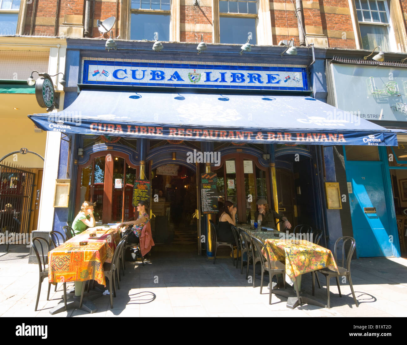 Cuba Libre Restaurant Upper Street Islington London Stock Photo