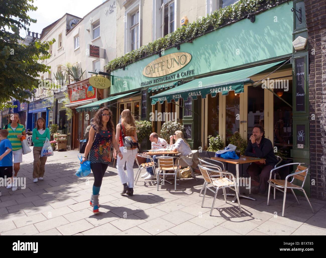 Caffé Uno Upper Street Islington London Stock Photo