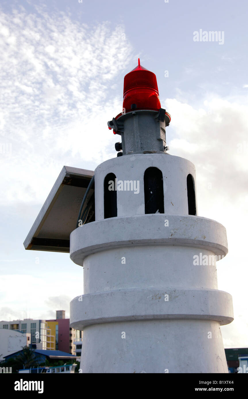 light to indicate harbour opening Stock Photo Alamy