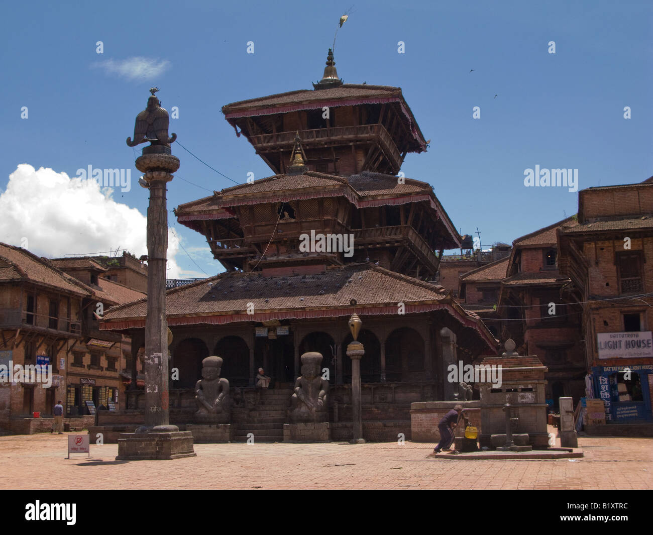 Bhimsen Temple Dattaraya Square Bhaktapur Nepal Stock Photo