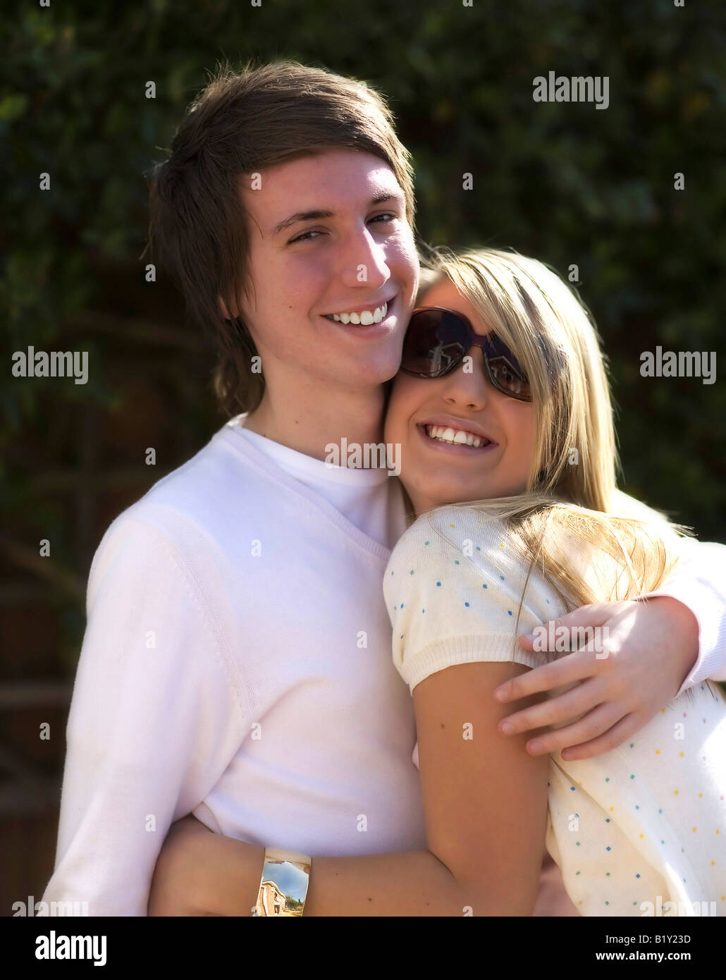 A young couple having fun Stock Photo - Alamy