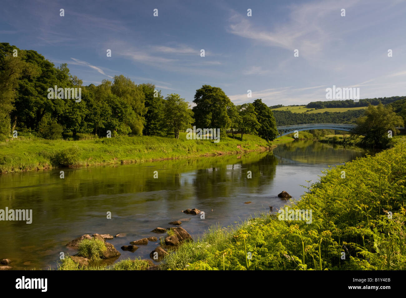 River Wye near Bigsweir, Wye Valley in the summer Stock Photo Alamy