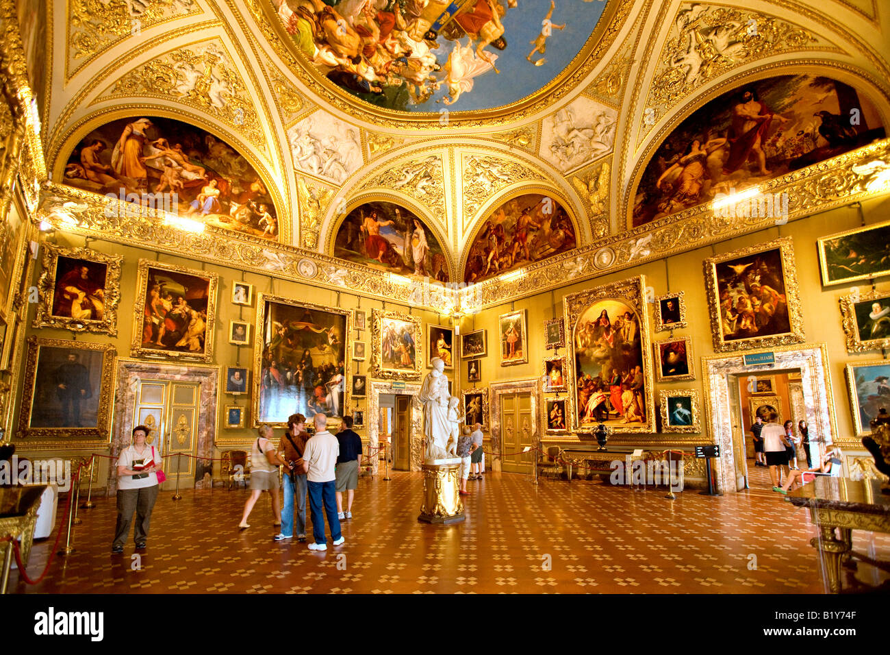 Galleria Palatina in Palazzo Pitti in Florence Stock Photo