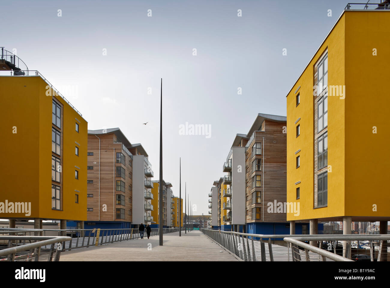 The Boardwalk Apartments in Eastbourne Stock Photo Alamy