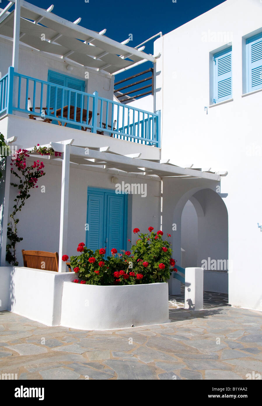 Greek Island Guest House Cyclades Architecture Hotel Motel