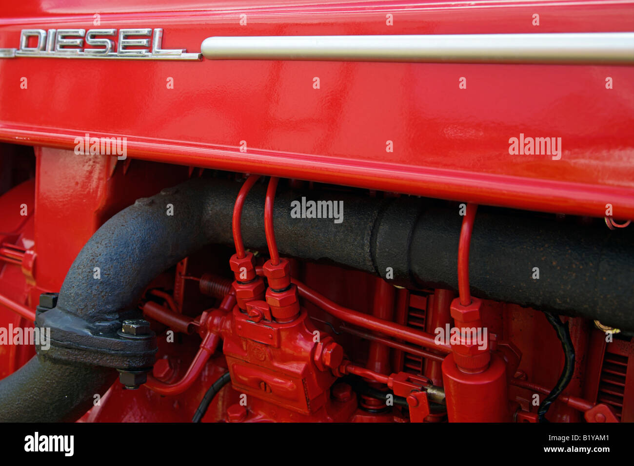 Diesel Tractor Detail Stock Photo - Alamy