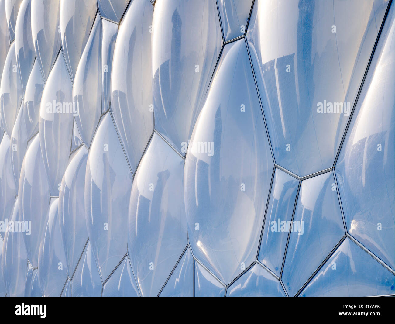 National Aquatics Center, Beijing, China - The Water Cube. PTW Architects, Arup, CSCEC and CCDI. Stock Photo
