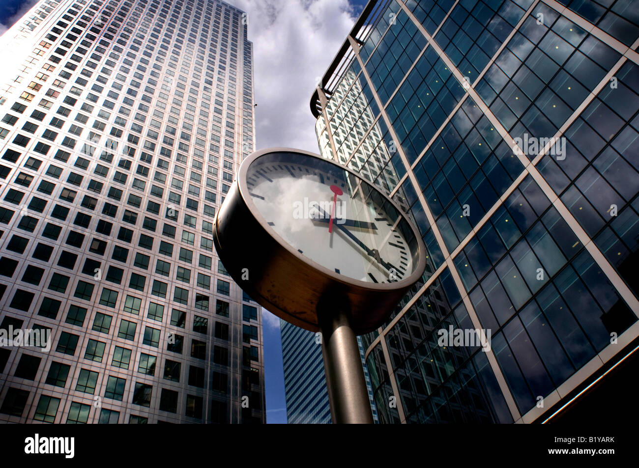 Time clock office tower docklands corporate business skyscraper