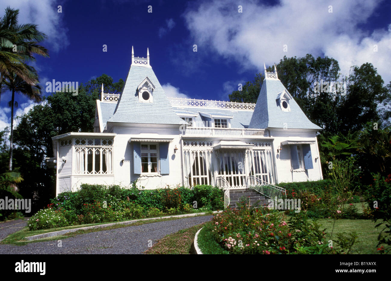 mauritius townhouse curepipe Stock Photo - Alamy