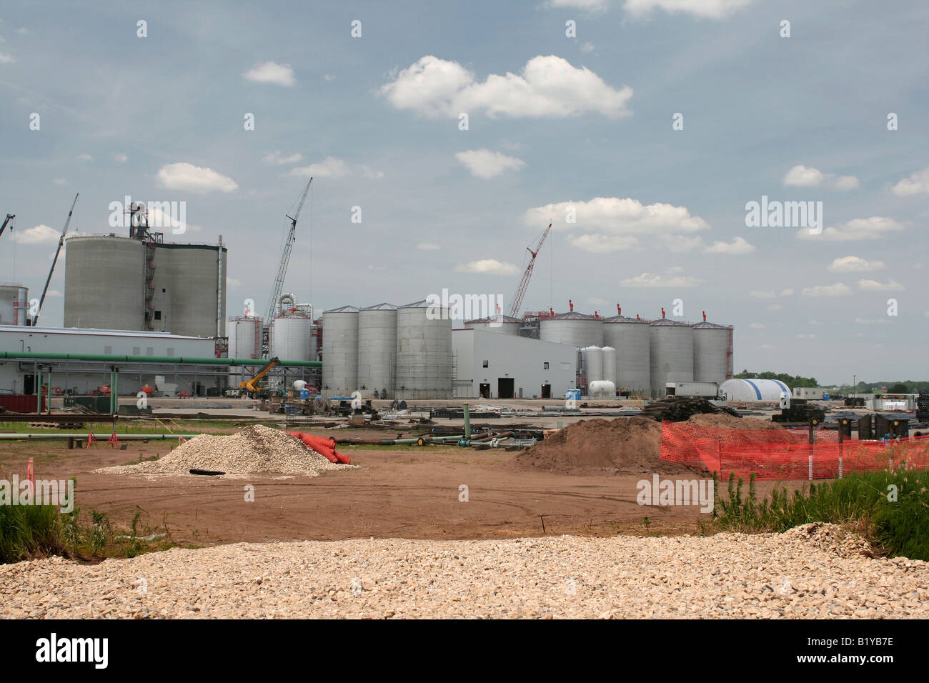 Ethanol plant construction Iowa Stock Photo Alamy