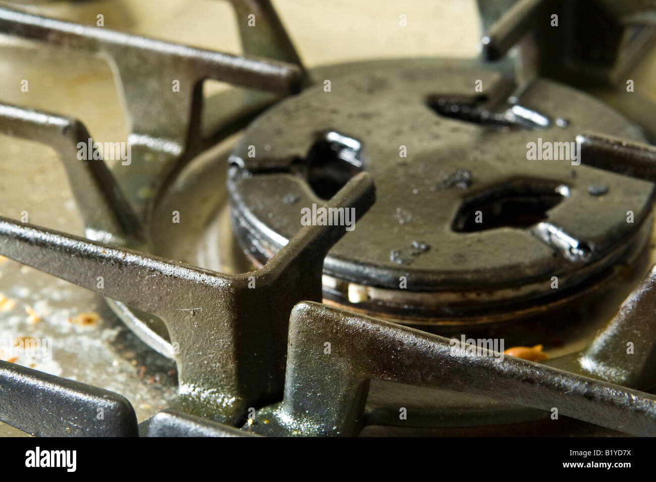 Dirty cooker ^hob, UK Stock Photo Alamy