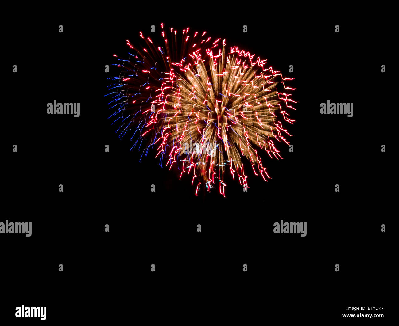 4th of July fireworks display in Bethany Oklahoma Stock Photo Alamy
