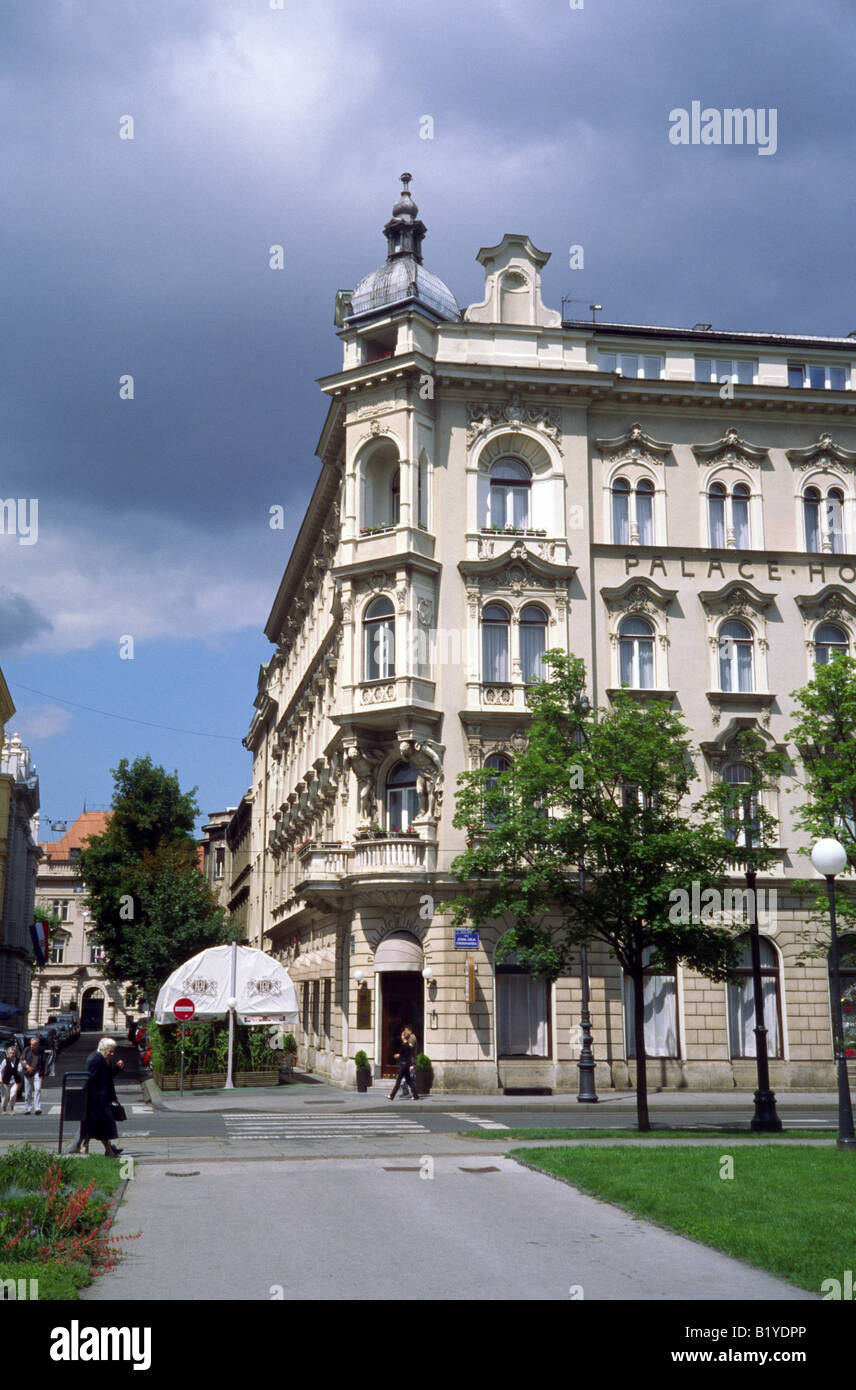 Palace hotel Zagreb Croatia Stock Photo