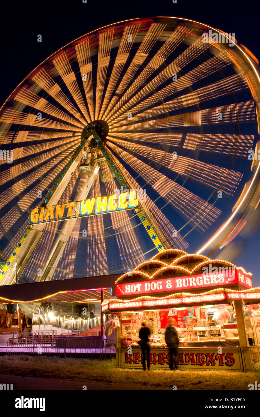 The big wheel night shot at the Hoppings fair on the town moor