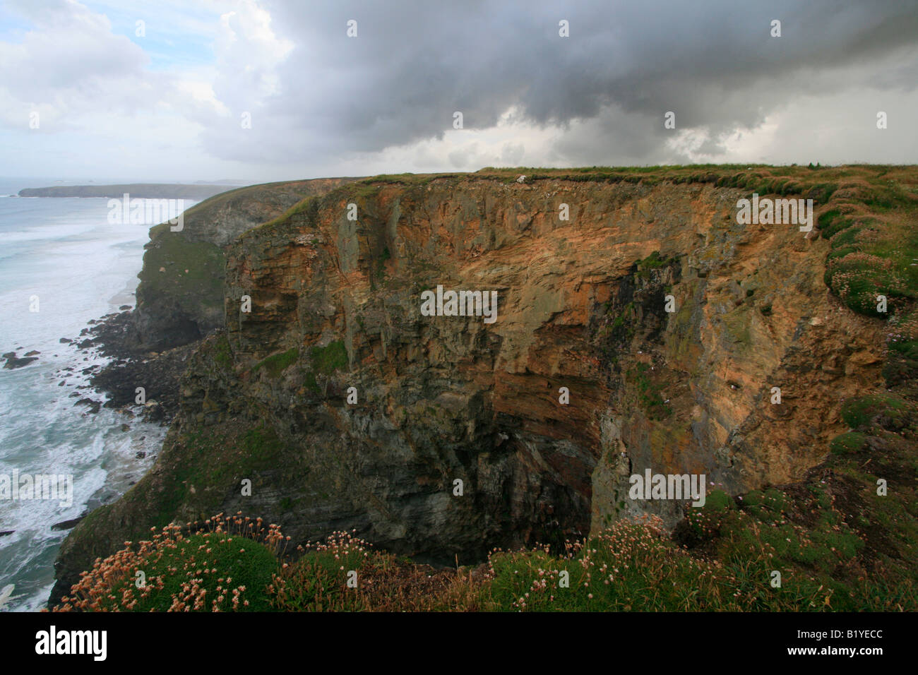 Carnewas & Bedruthan Steps is a stretch of coastline located near St