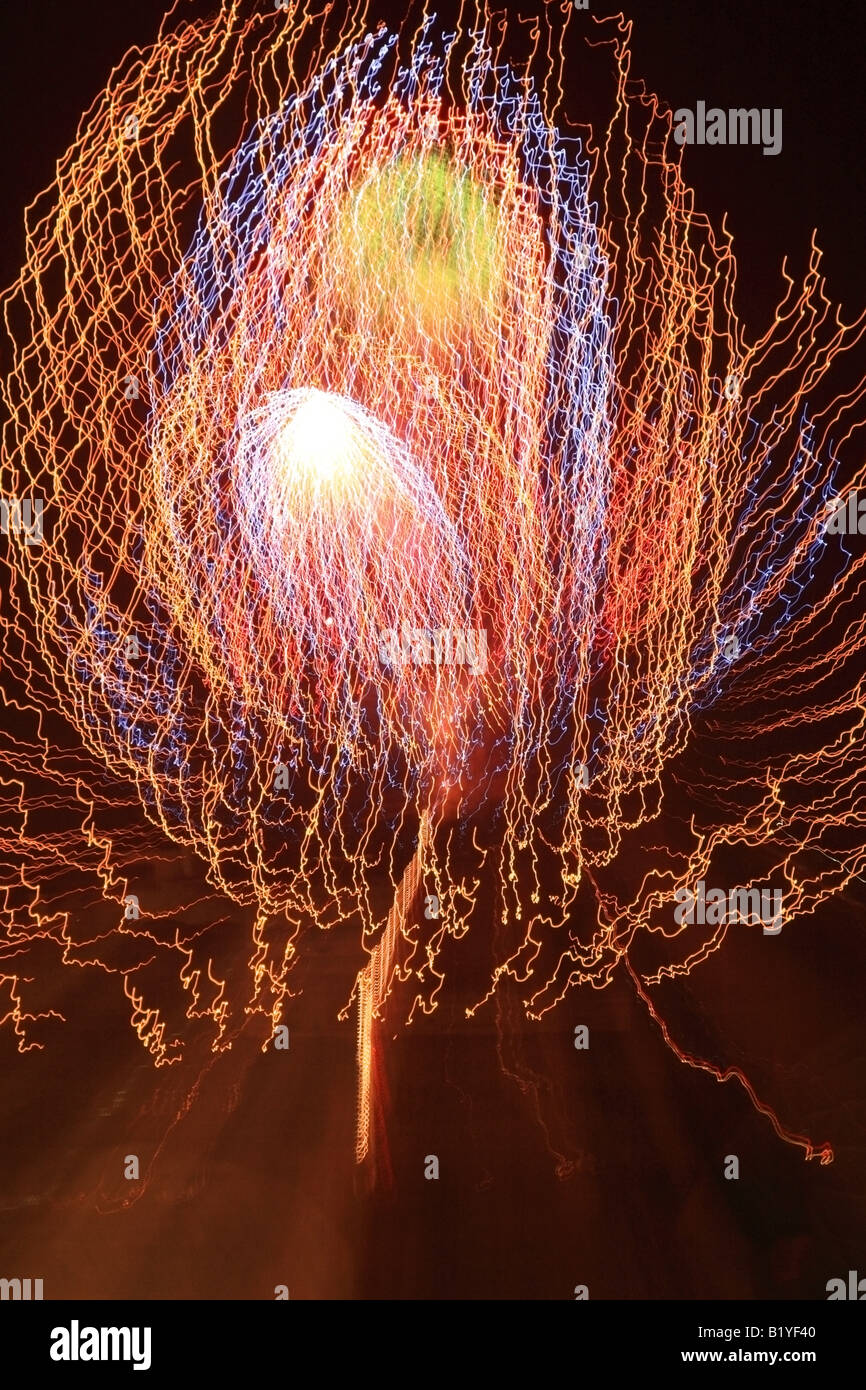 Firework Jellyfish abstract Stock Photo - Alamy