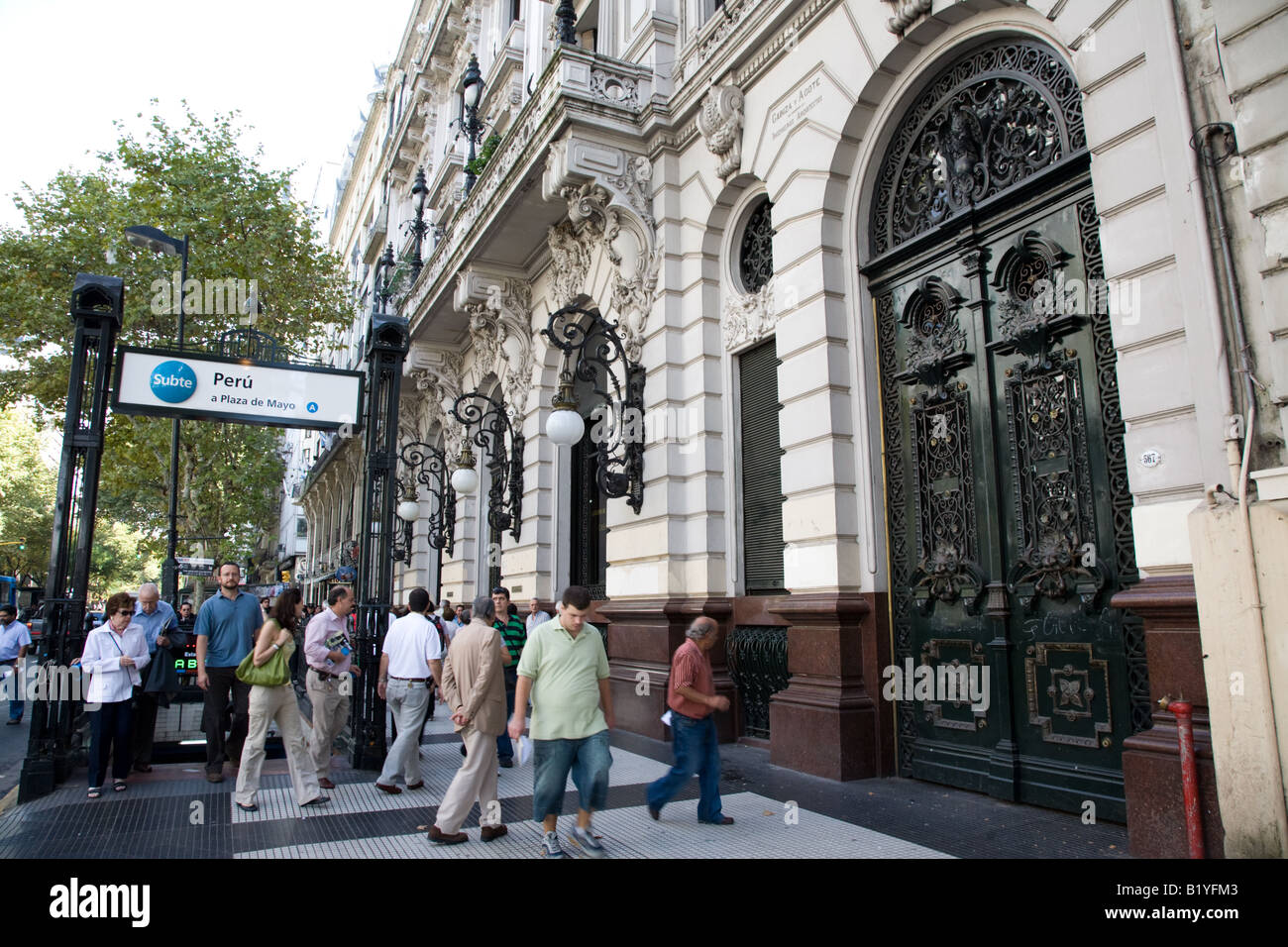 Casa de la Cultura and Subte Station, Buenos Aires Stock Photo