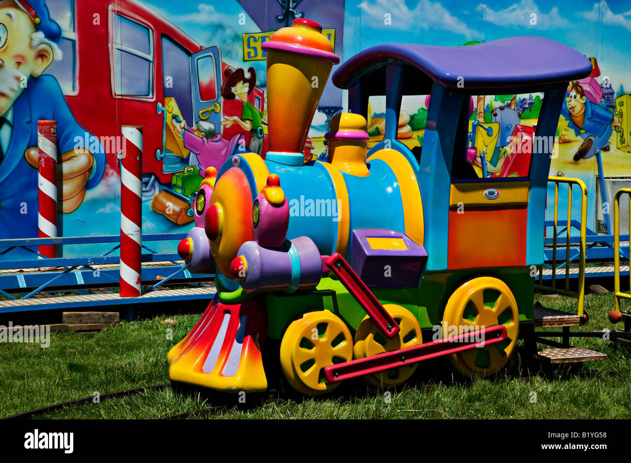 Carnival train Stock Photo