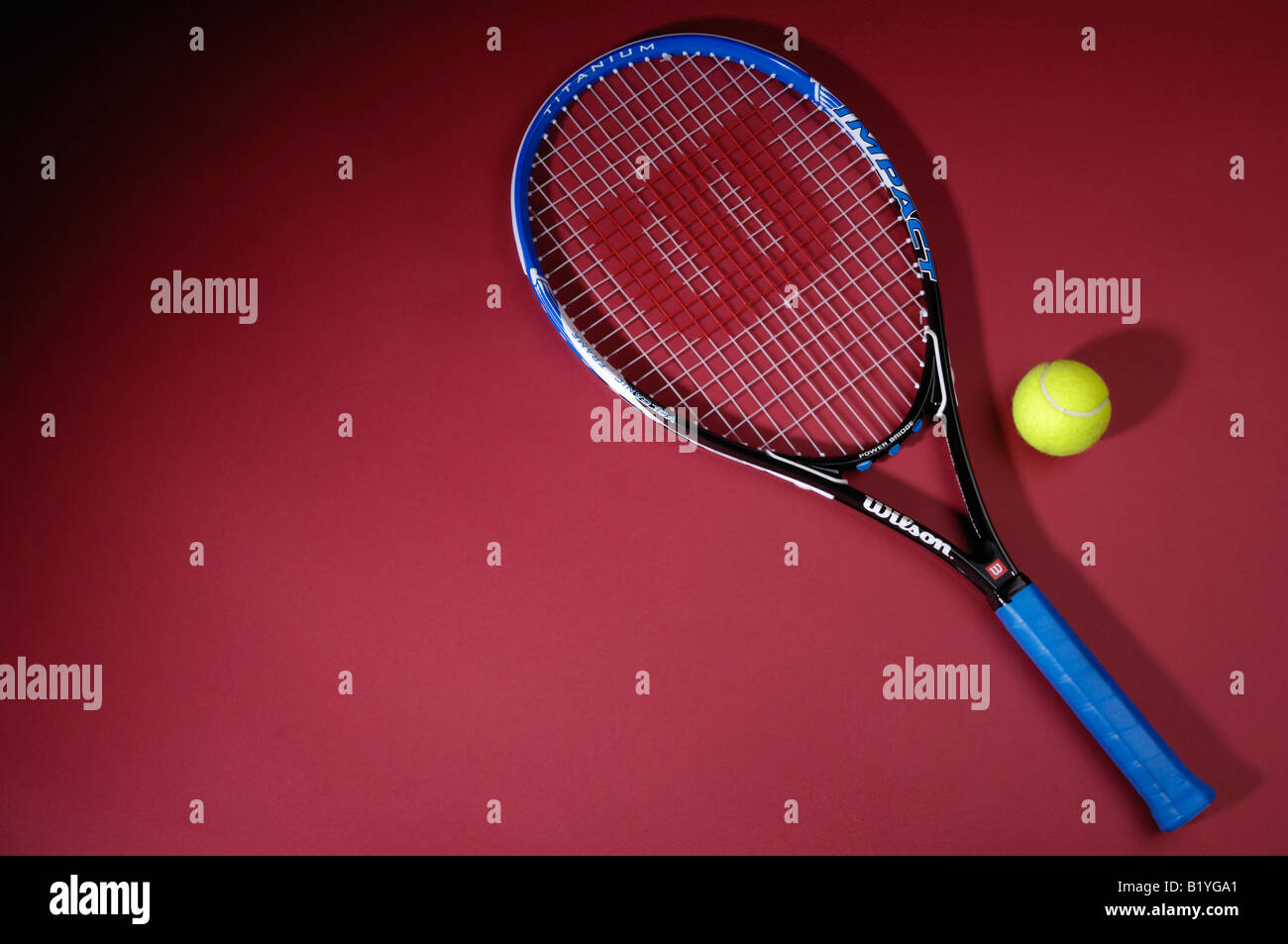 Tennis racket Stock Photo